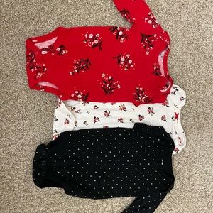 Carter’s Long Sleeve Bodysuits 3 Pack